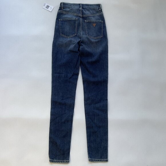 Guess Women’s Super High Rise Skinny Jeans Blue Size 24 - Picture 7 of 13